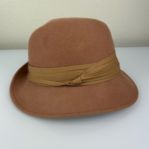 Lancaster 100% Wool Tan Women’s Hat Vintage WPL4384
